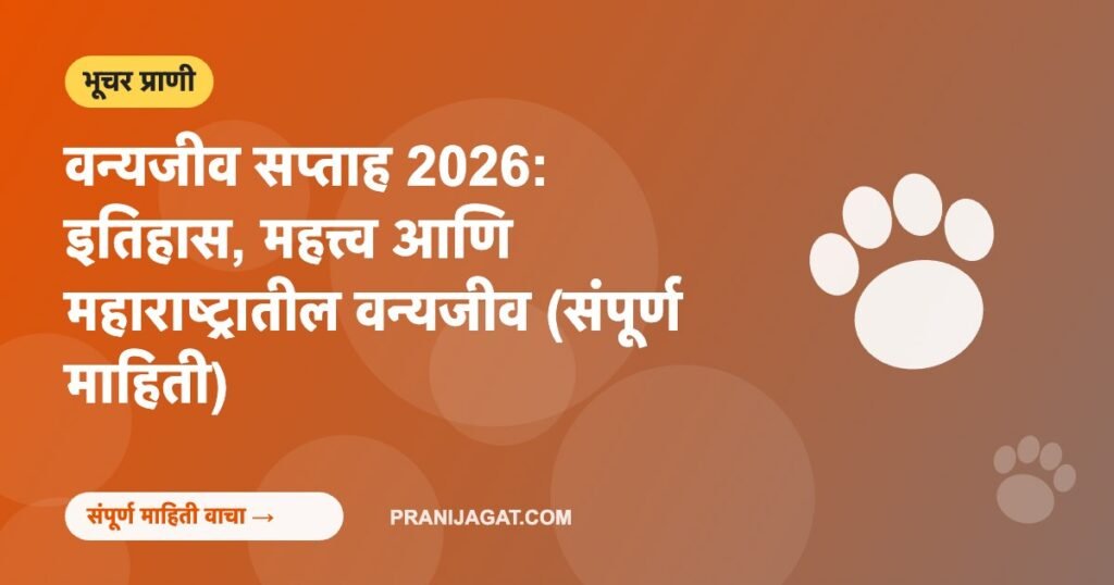 वन्यजीव सप्ताह 2026: इतिहास, महत्त्व आणि महाराष्ट्रातील वन्यजीव (संपूर्ण माहिती)